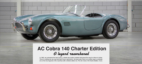 പഴമക്കാരൻ കോബ്ര റോഡ്‌സ്റ്ററിന്റെ ലിമിറ്റഡ് എഡിഷൻ മോഡലുകൾ പുറത്തിറക്കി എസി കാർസ്