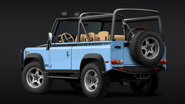 90'കളിലെ ഡിഫെൻഡറിന്റെ രൂപം, ഇലക്ട്രിക് കരുത്ത്; ട്വിസ്റ്റഡ് NAS-E പുറത്തിറക്കി ലാൻഡ് റോവർ 90'കളിലെ ഡിഫെൻഡറിന്റെ രൂപം, ഇലക്ട്രിക് കരുത്ത്; ട്വിസ്റ്റഡ് NAS-E പുറത്തിറക്കി ലാൻഡ് റോവർ