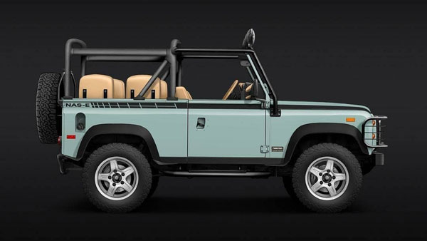 90'കളിലെ ഡിഫെൻഡറിന്റെ രൂപം, ഇലക്ട്രിക് കരുത്ത്; ട്വിസ്റ്റഡ് NAS-E പുറത്തിറക്കി ലാൻഡ് റോവർ 90'കളിലെ ഡിഫെൻഡറിന്റെ രൂപം, ഇലക്ട്രിക് കരുത്ത്; ട്വിസ്റ്റഡ് NAS-E പുറത്തിറക്കി ലാൻഡ് റോവർ