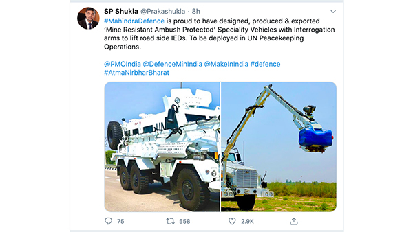 ബഹു കേമൻ തന്നെ മഹീന്ദ്രയുടെ പുതിയ പ്രതിരോധ വാഹനം