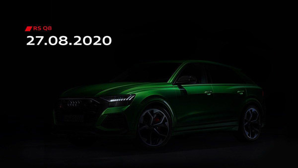 പുതിയ ഔഡി RS Q8 ഓഗസ്റ്റ് 27 -ന് ഇന്ത്യൻ വിപണിയിൽ എത്തും