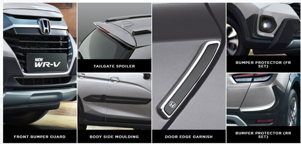 WR-V ആക്‌സസറി കിറ്റുകൾ ഒദ്യോഗിക വെബ്സൈറ്റിൽ അവതരിപ്പിച്ച് ഹോണ്ട
