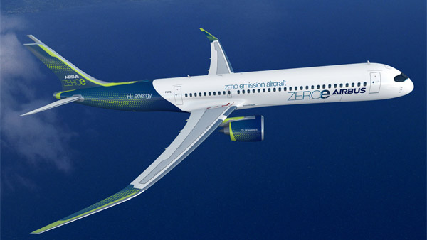 ലോകത്തിലെ ആദ്യത്തെ ഹൈഡ്രജൻ പവർഡ് വാണിജ്യ വിമാന സർവ്വീസ് പദ്ധതിയുമായി എയർബസ്