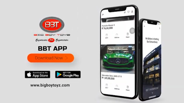 ആഢംബര കാർ പ്രേമികൾക്കായി ബിബിടി ആപ്പ് അവതരിപ്പിച്ച് ബിഗ് ബോയ് ടോയ്‌സ്