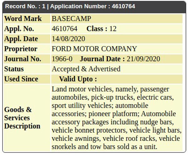 എൻഡവർ സ്പോർട്ടിനു പിന്നാലെ ബേസ്ക്യാമ്പ് വേരിയന്റും ഒരുങ്ങുന്നു