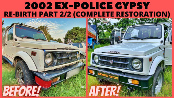 പൊലീസ് സേവനത്തിന് ശേഷം മനോഹരമായി പുനരുധരിച്ച മാരുതി ജിപ്സി