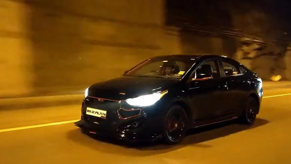 മാഫിയ രൂപത്തിലൊരുങ്ങി ഹ്യുണ്ടായി വെർണ; വീഡിയോ