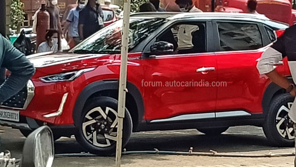 പരസ്യ ചിത്രീകരണത്തിനിടെ മറകളില്ലാതെ ക്യാമറയിൽ പെട്ട് നിസ്സാൻ മാഗ്നൈറ്റ്