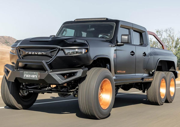 “ഗോഡ് ഓഫ് ഓൾ ട്രക്സ്”; ഹെർക്കുലീസ് 6×6 പിക്കപ്പ് ട്രക്ക് അവതരിപ്പിച്ച് റെസ്വാനി