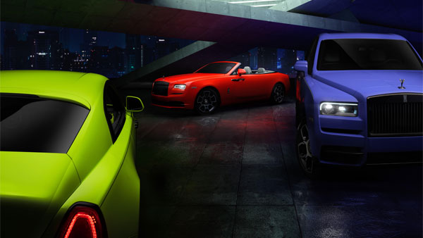 ബ്ലാക്ക് ബാഡ്ജ് മോഡലുകൾക്ക് നിയോൺ നിറങ്ങൾ അവതരിപ്പിച്ച് റോൾസ് റോയ്‌സ്