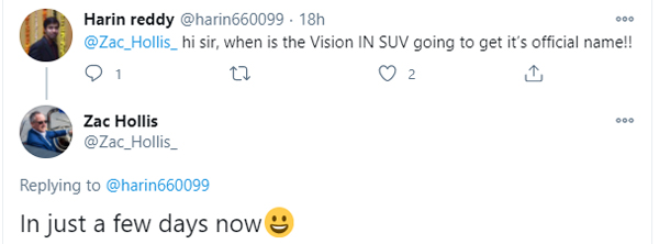 പേര് ഉടൻ പ്രഖ്യാപിക്കും; വിപണിയിലേക്ക് എത്താൻ തയാറെടുത്ത് സ്കോഡ വിഷൻ ഇൻ എസ്യുവി പേര് ഉടൻ പ്രഖ്യാപിക്കും; വിപണിയിലേക്ക് എത്താൻ തയാറെടുത്ത് സ്കോഡ വിഷൻ ഇൻ എസ്യുവി
