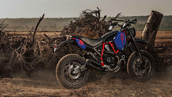 സ്കോർപിയോൺ മോട്ടോ കിറ്റുമായി അഗ്രസ്സീവ് ലുക്കിൽ ഡ്യുക്കാട്ടി സ്‌ക്രാംബ്ലർ ഡെസേർട്ട് സ്ലെഡ്