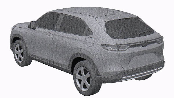 പുതുതലമുറ HR-V -യുടെ രൂപകൽപ്പന വെളിപ്പെടുത്തി പേറ്റന്റ് ചിത്രങ്ങൾ പുറത്ത്