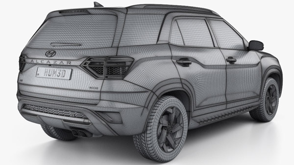 ഹ്യുണ്ടായി അൽകാസറിന്റെ കൂടുതൽ വിവരങ്ങൾ വെളിപ്പെടുത്തി 3D മോഡലിന്റെ ചിത്രങ്ങൾ പുറത്ത്