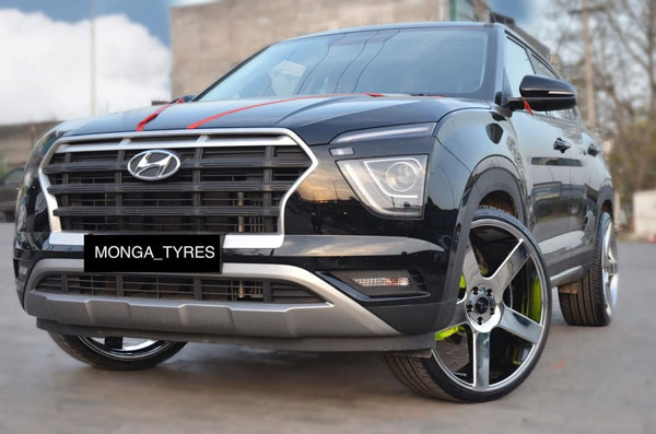 22 ഇഞ്ച് അലേയി വീലുകളില്‍ തിളങ്ങി പുതുതലമുറ ഹ്യുണ്ടായി ക്രെറ്റ