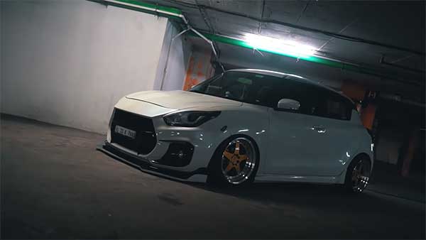 ആരേയും ആകർഷിക്കും രൂപഭാവത്തിൽ എയർ സസ്പെൻഷനുകളുമായി മാരുതി സ്വിഫ്റ്റ്