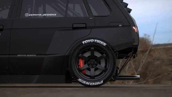 ബാക്ക് എഞ്ചിനുമായി അഗ്രസ്സീവ് മാരുതി 800 ഓവർകില്ലർ ഹോട്ട് ഹാച്ച്