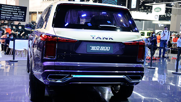 ലുക്കിൽ കലിനന് സമം; ടാങ്ക് 800 എസ്‌യുവി അവതരിപ്പിച്ച് GWM