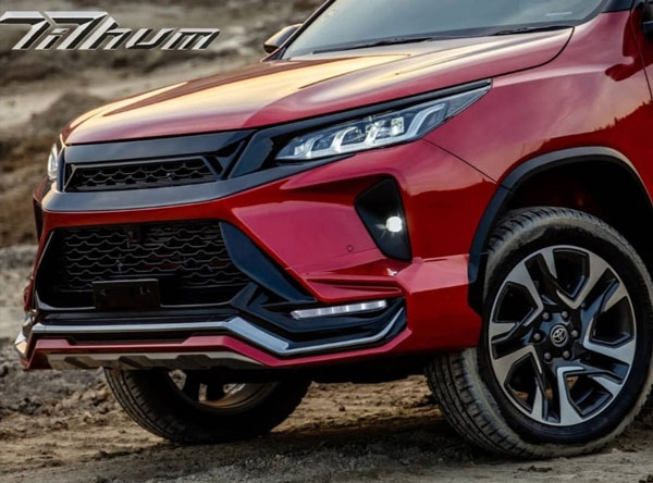 തിഥം ബോഡി കിറ്റിൽ മസ്കുലാർ ഭാവത്തിൽ ടൊയോട്ട ഫോർച്യൂണർ ലെജൻഡർ