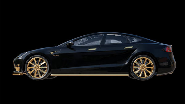 24 കാരറ്റ് സ്വർണ്ണത്തിൽ കുളിച്ച് ലോകത്തിലെ ഏറ്റവും വിലയേറിയ ടെസ്‌ല