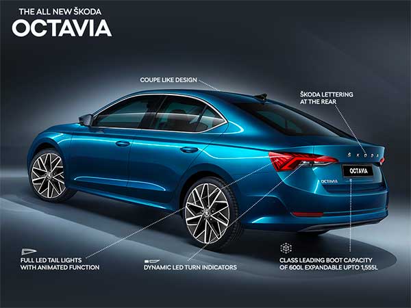 പുതുതലമുറ ഒക്ടാവിയയുടെ ഇന്റീരിയർ എക്സ്റ്റീരിയർ സവിശേഷതകൾ വെളിപ്പെടുത്തി സ്കോഡ