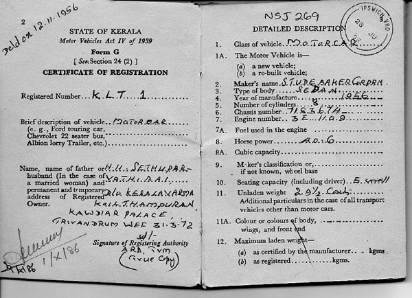 വർഷങ്ങൾക്ക് ശേഷം വീണ്ടും മാതൃമണ്ണിൽ തിരിച്ചെത്തി KLT 1; കേരളത്തിൽ അദ്യമായി രജിസ്റ്റർ ചെയ്ത കാറിന്റെ കഥ