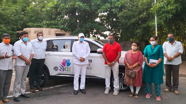 പോരാട്ടം ഒന്നിച്ച്; ഹെക്ടര്‍ പ്ലസ് കൊവിഡ്-19 മൊബൈല്‍ ടെസ്റ്റിംഗ് യൂണിറ്റാക്കി മാറ്റി എംജി