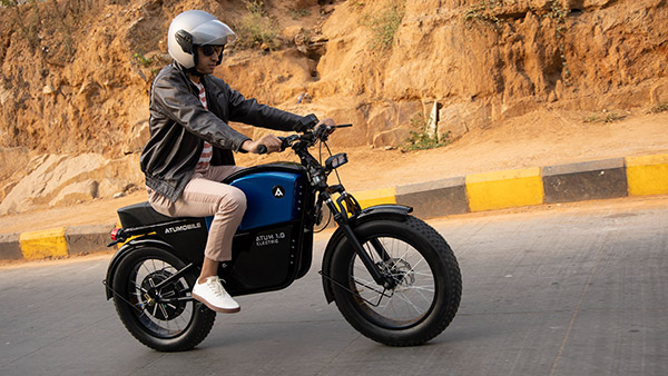 ആറ്റം 1.0 ഇ-ബൈക്കിന് ഡിസൈൻ പേറ്റന്റ് സ്വന്തമാക്കി അതുമൊബൈല്‍സ്