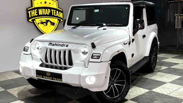 ആദ്യകാഴ്ചയില്‍ തന്നെ മനം മയക്കും; സാറ്റിന്‍ വൈറ്റ് റാപ്പില്‍ ഒരുങ്ങി മഹീന്ദ്ര ഥാര്‍