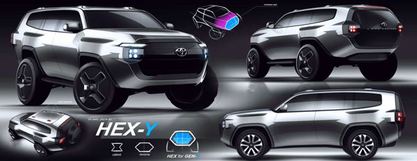 2022 ലാൻഡ് ക്രൂയിസർ എത്തേണ്ടിയിരുന്നത് ഈ രൂപത്തിൽ; പുതുതലമുറ മോഡലിന്റെ ആദ്യ ഡിസൈൻ സ്കെച്ചുകൾ പങ്കുവെച്ച് ടൊയോട്ട