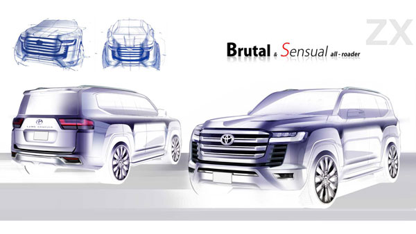 2022 ലാൻഡ് ക്രൂയിസർ എത്തേണ്ടിയിരുന്നത് ഈ രൂപത്തിൽ; പുതുതലമുറ മോഡലിന്റെ ആദ്യ ഡിസൈൻ സ്കെച്ചുകൾ പങ്കുവെച്ച് ടൊയോട്ട