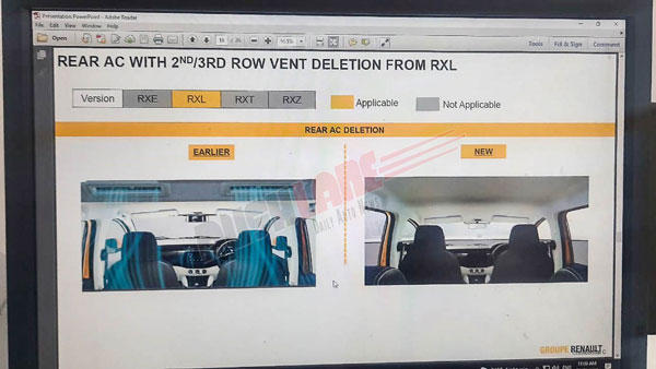 ചില ഫീച്ചറുകള്‍ ചേര്‍ത്തു, ചിലത് പിന്‍വലിച്ചു; Triber എംപിവിയെ നവീകരിച്ച് Renault