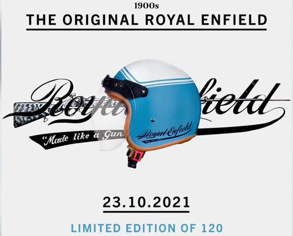 120-ാം വാര്‍ഷികത്തോടനുബന്ധിച്ച് ലിമിറ്റഡ് എഡിഷന്‍ ഹെല്‍മെറ്റുകളുമായി Royal Enfield