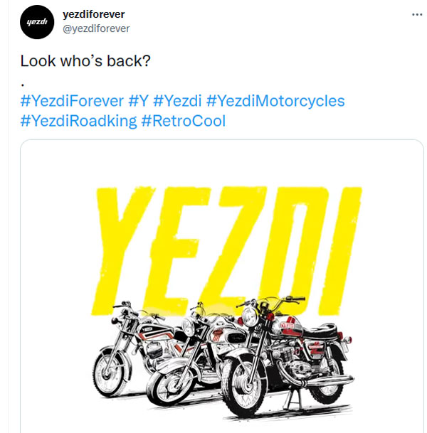 ക്ലാസിക് ലെജന്‍ഡ് Yezdi-യുടെ തിരിച്ചുവരവിന് വഴിയൊരുങ്ങുന്നു; കൈപിടിച്ച് Jawa