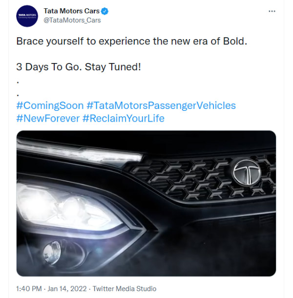 Safari ഡാർക്ക് എഡിഷന്റെ ടീസർ ചിത്രം പുറത്തുവിട്ട് Tata; അവതരണം അടുത്ത ആഴ്ച്ച