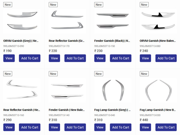 കൂടുതൽ മോടിയാക്കാൻ പുത്തൻ Maruti Suzuki Baleno ഫെയ്‌സ്‌ലിഫ്റ്റിൽ ഔദ്യോഗിക ആക്‌സസറികളുമുണ്ട് 