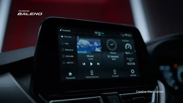 പുതിയ Baleno ഫെയ്‌സ്‌ലിഫ്റ്റിന് വലിയ ഇൻഫോടെയ്ൻമെന്റ് ടച്ച്‌സ്‌ക്രീൻ ഒരുക്കി Maruti; ടീസർ കാണാം