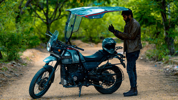 മഴയും വെയിലും ഏൽക്കേണ്ട; ഹിറ്റായി ഇരുചക്ര വാഹനങ്ങളിലെ പുത്തൻ ഷീൽഡ് സജ്ജീകരണം