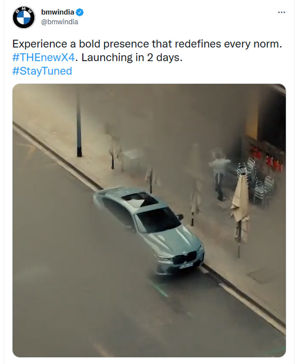 2022 X4 ഫെയ്‌സ്‌ലിഫ്റ്റിന്റെ ലോഞ്ച് തീയതി വെളിപ്പെടുത്തി BMW; പ്രതീക്ഷിക്കാവുന്ന വില വിവരങ്ങള്‍