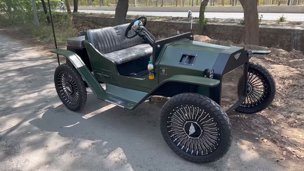 ആൾട്ടോ & ബുള്ളറ്റ് പാർട്സുകൾ ചേർത്ത് ഒരു അടിപോളി വിന്റേജ് ഇലക്ട്രിക് കാർ; വീഡിയോ