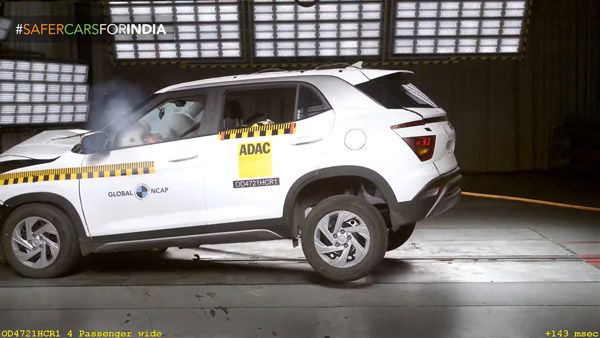ഗലോബൽ NCAP ക്രാഷ് ടെസ്റ്റിൽ ത്രീ സ്റ്റാർ സേഫ്റ്റി റേറ്റിംഗ് കരസ്ഥമാക്കി Hyundai Creta, i20 മോഡലുകൾ
