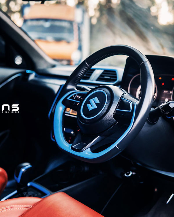 ബ്ലൂ ഷേഡിൽ അഗ്രസ്സീവ് & കൂൾ ലുക്കിൽ കസ്റ്റമൈസ്ഡ് Maruti Dzire