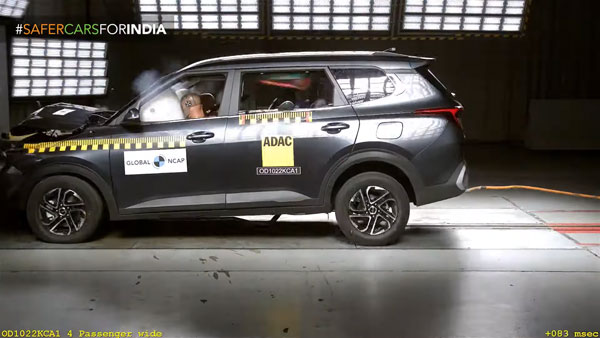 ക്രാഷ് ടെസ്റ്റിൽ KIA CARENS -ന് ത്രീസ്റ്റാർ റേറ്റിങ്ങ്;മുതിർന്നവരുടെ സുരക്ഷയിൽ 17-ൽ 9.30 പോയിന്റും കുട്ടികളുടെ സുരക്ഷയിൽ 49-ൽ 30.99 പോയിന്റും