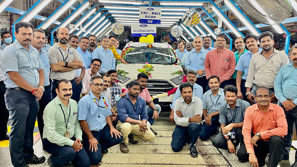 ഇന്ത്യയിലെ ഉത്പാദനം പൂര്‍ണമായും അവസാനിപ്പിച്ചു; EcoSport-ന്റെ അവസാന യൂണിറ്റ് പുറത്തിറക്കി Ford