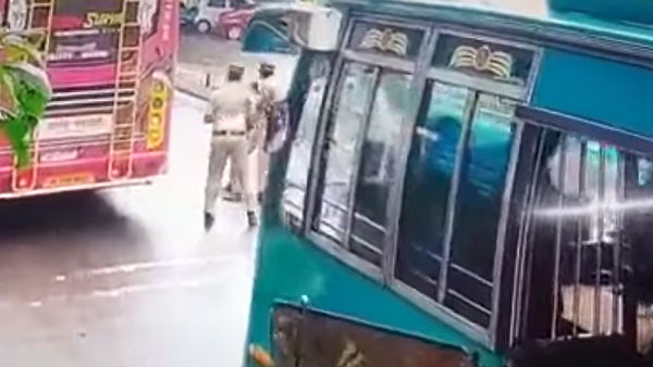 റോഡ് മുറിച്ച കടക്കവേ വനിതാ പൊലീസുകാരിയെ ഇടിച്ച് തെറിപ്പിച്ച് സ്കൂട്ടർ യാത്രികൻ; ഞെട്ടിപ്പിക്കുന്ന ദൃശ്യങ്ങൾ കാണാം