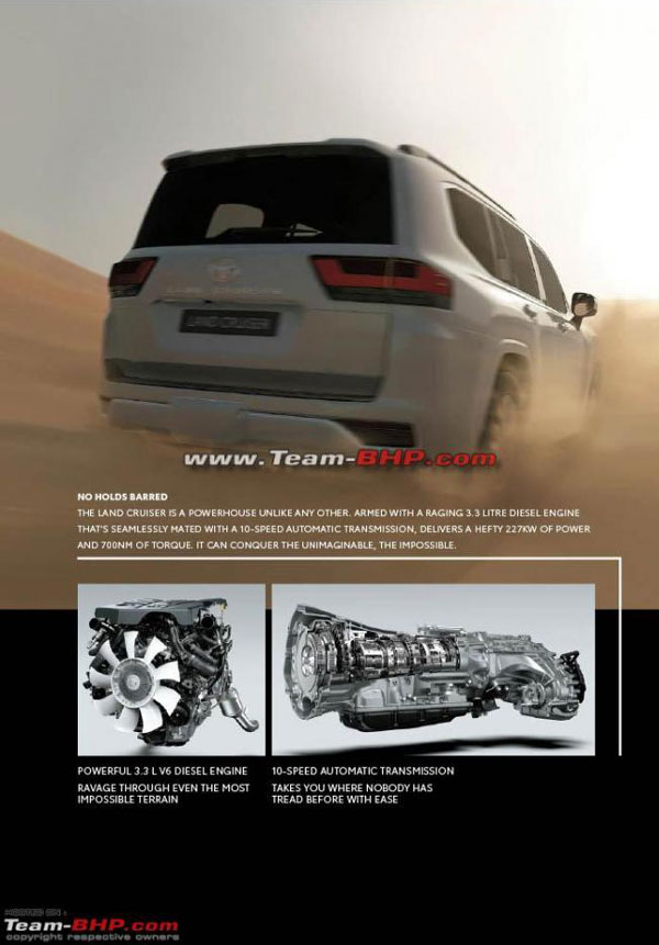 വല്യേട്ടന്റെ വരവ് ഇങ്ങടുത്തു, പുത്തൻ Toyota Land Cruiser 300 എസ്‌യുവിയുടെ ബ്രോഷർ പുറത്ത്