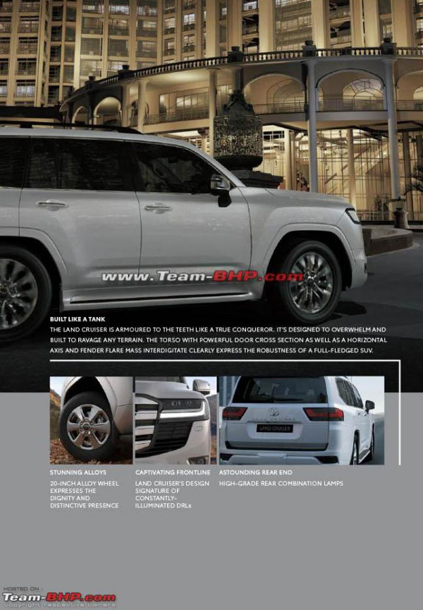 വല്യേട്ടന്റെ വരവ് ഇങ്ങടുത്തു, പുത്തൻ Toyota Land Cruiser 300 എസ്‌യുവിയുടെ ബ്രോഷർ പുറത്ത്