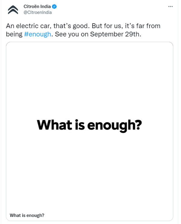 C3-യുടെ ഇലക്ട്രിക് പതിപ്പുമായി Citroen; എതിരാളി Tata Tiago ഇവി