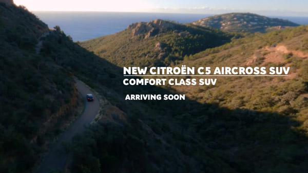 C5 Aircross ഫെയ്സ്ലിഫ്റ്റിന്റെ ലോഞ്ച് ഉടന്; ടീസര് വീഡിയോ പങ്കുവെച്ച് Citroen C5 Aircross ഫെയ്സ്ലിഫ്റ്റിന്റെ ലോഞ്ച് ഉടന്; ടീസര് വീഡിയോ പങ്കുവെച്ച് Citroen