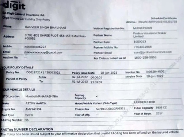 രണ്‍വീര്‍ സിംഗ് കറങ്ങുന്നത് ഇന്‍ഷൂറന്‍സ് കഴിഞ്ഞ കാറിലെന്ന് സോഷ്യല്‍ മീഡിയ; സത്യാവസ്ഥ ഇതാണ് 